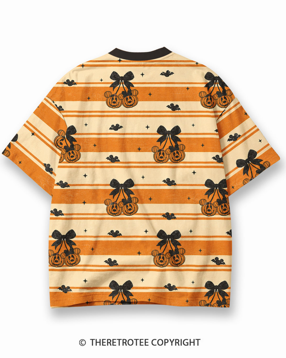 TheRetroTee XXX Eco Oversized Striped Ringer T-Shirt