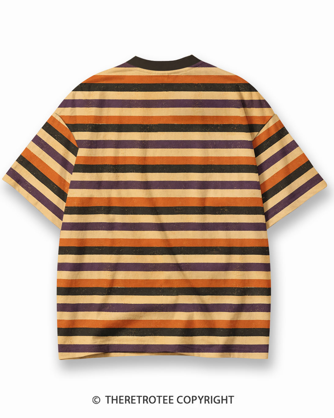 TheRetroTee XXX Eco Oversized Striped Ringer T-Shirt