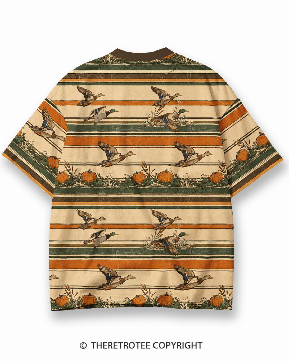 TheRetroTee XXX Eco Oversized Striped Ringer T-Shirt