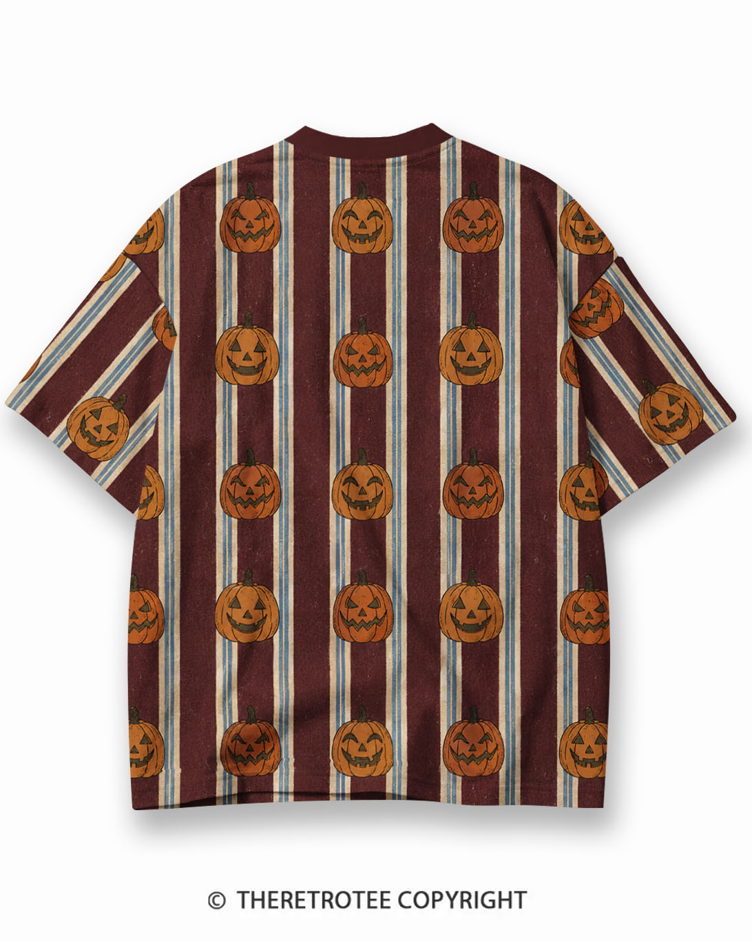 TheRetroTee XXX Eco Oversized Striped Ringer T-Shirt