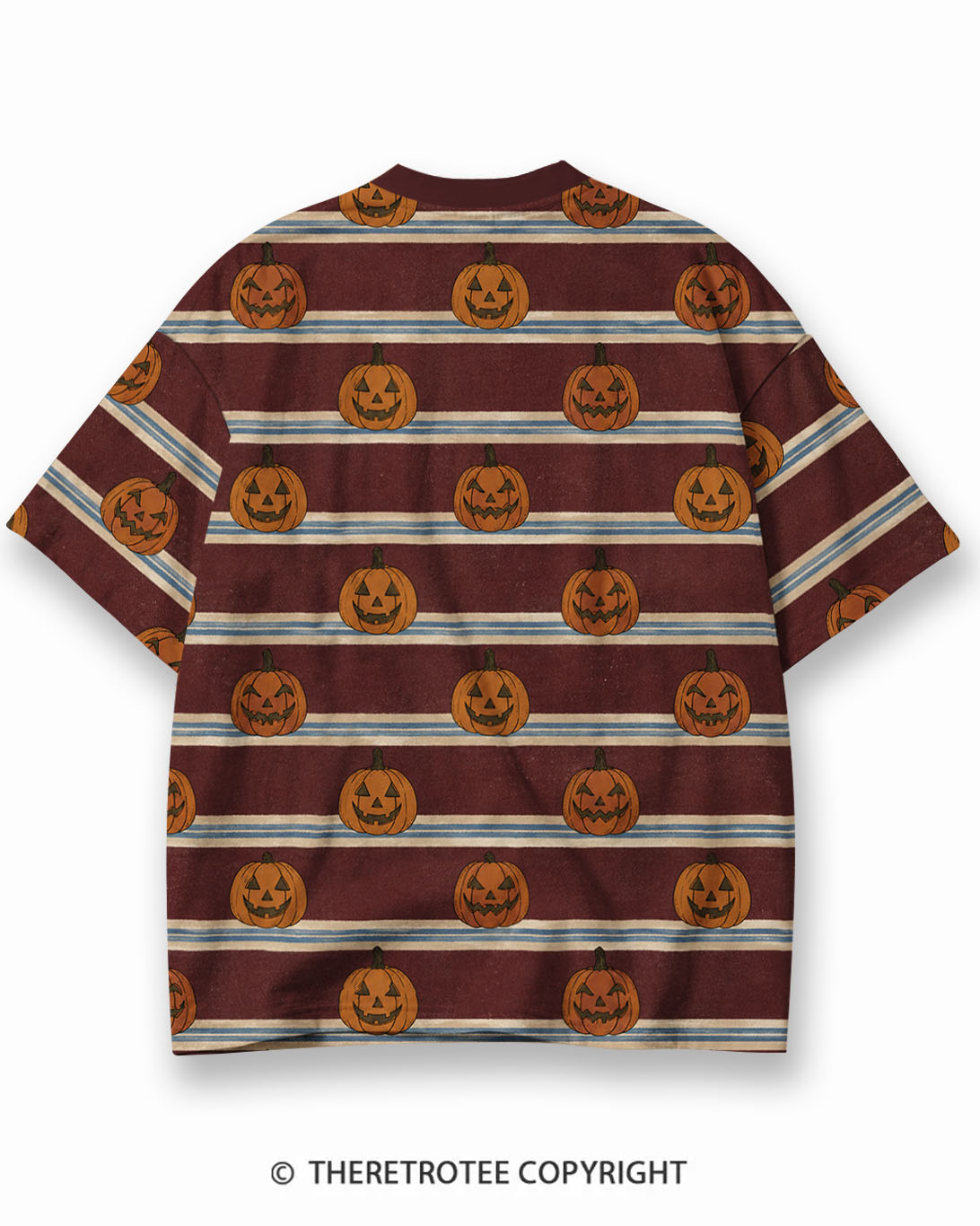 TheRetroTee XXX Eco Oversized Striped Ringer T-Shirt