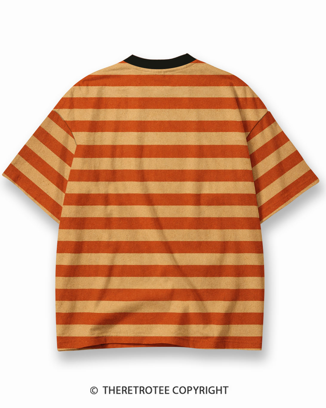 TheRetroTee XXX Eco Oversized Striped Ringer T-Shirt