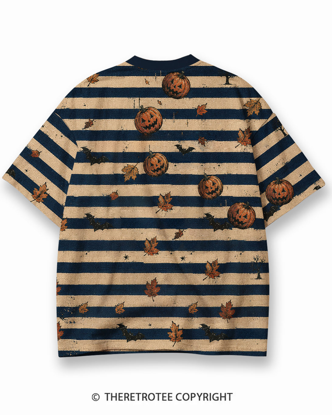 TheRetroTee XXX Eco Oversized Striped Ringer T-Shirt