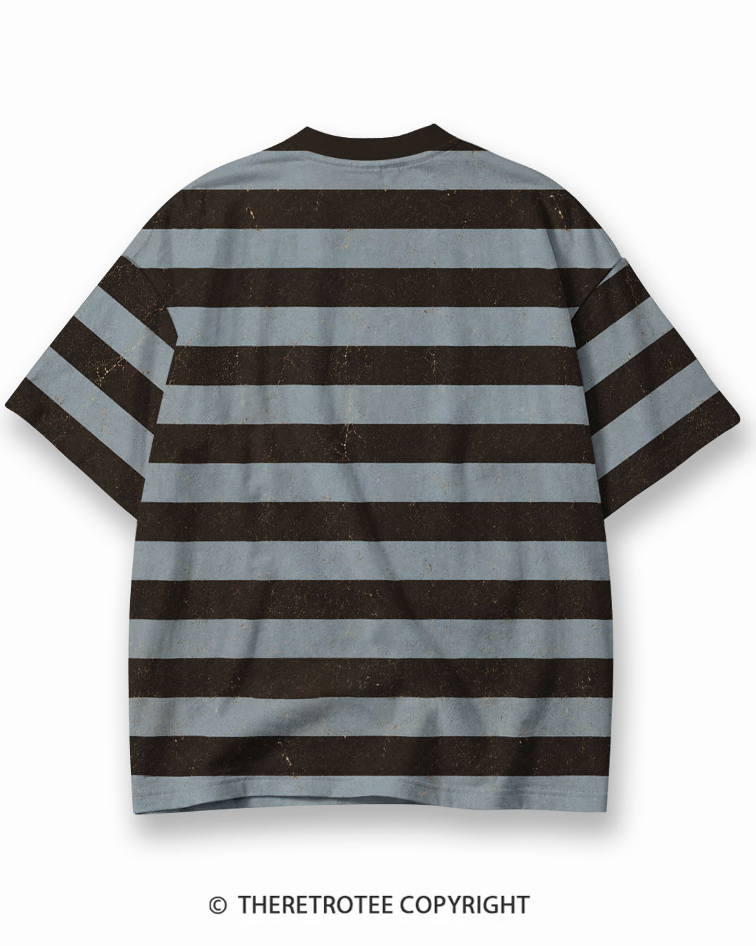 TheRetroTee XXX Eco Oversized Striped Ringer T-Shirt