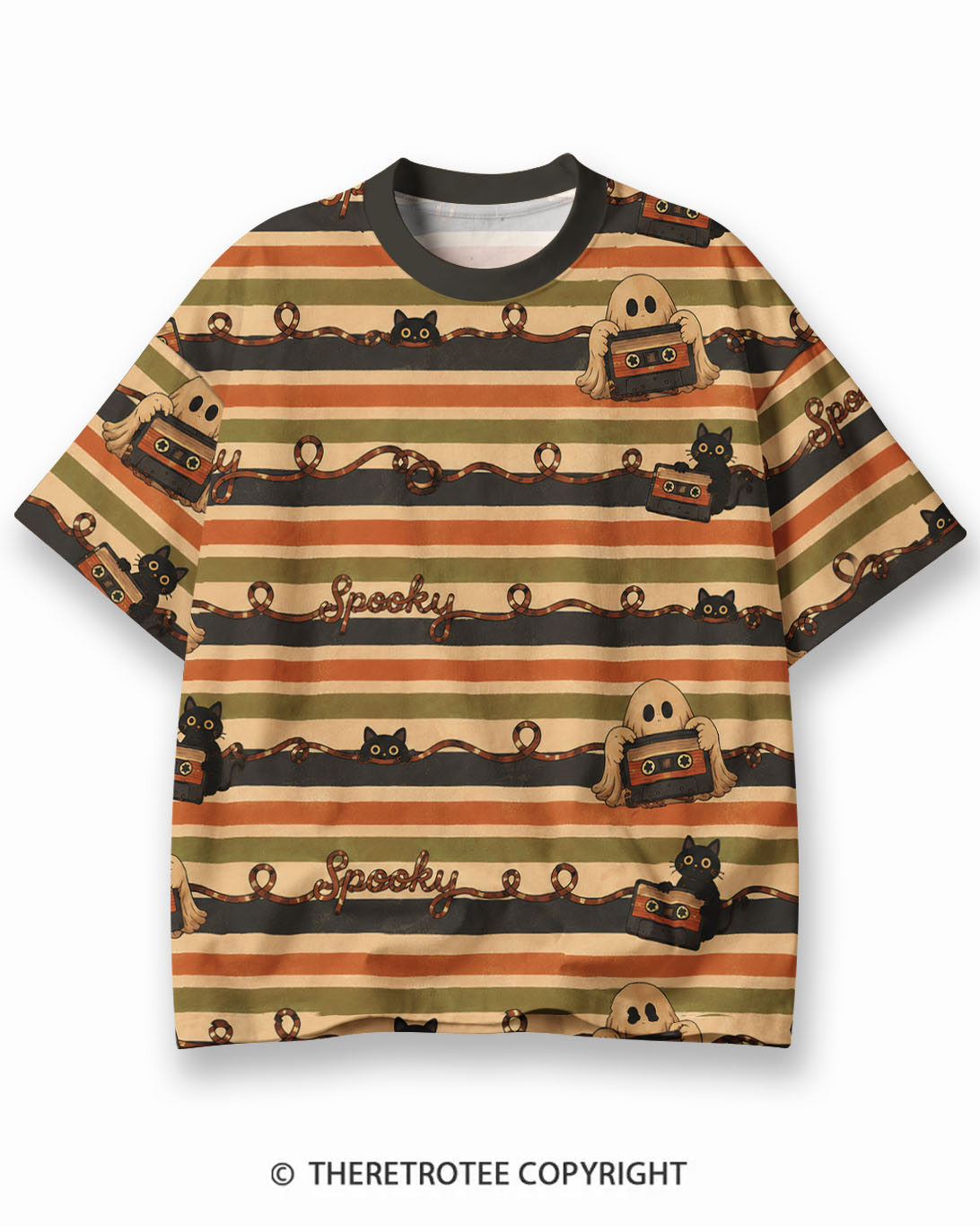 需要改描述，SEO标题和描述，增加一个SKU TheRetroTee XXX Eco Oversized Striped Ringer T-Shirt