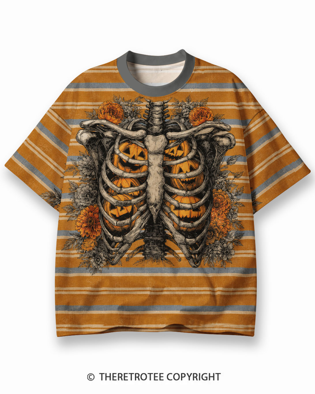 需要改描述，SEO标题和描述，增加一个SKU TheRetroTee XXX Eco Oversized Striped Ringer T-Shirt