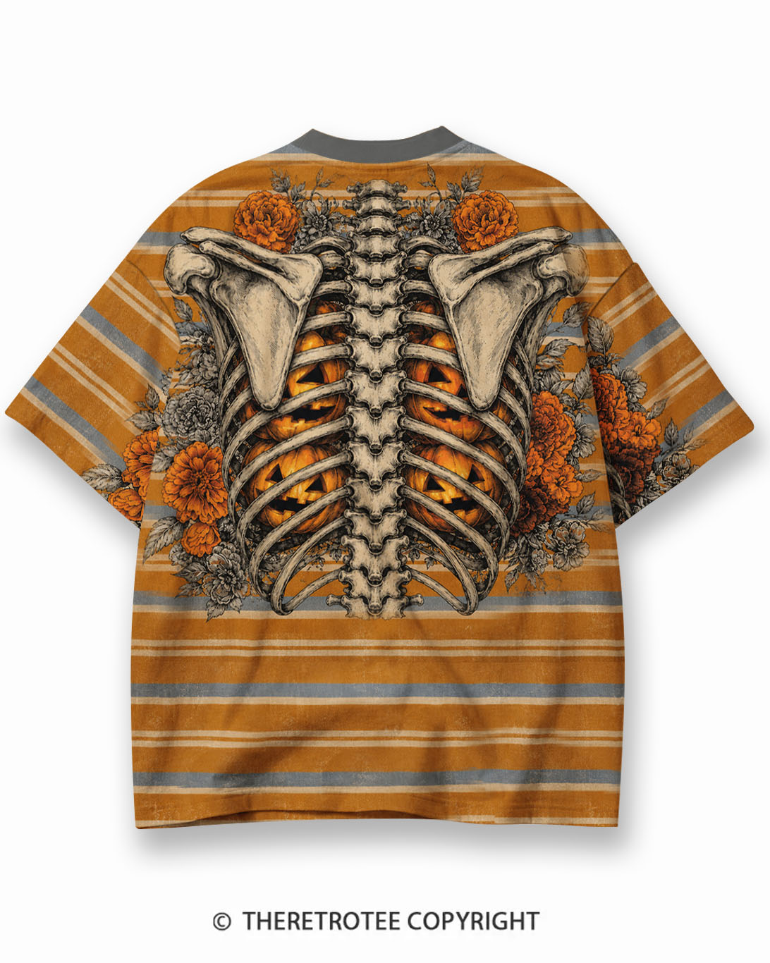 需要改描述，SEO标题和描述，增加一个SKU TheRetroTee XXX Eco Oversized Striped Ringer T-Shirt
