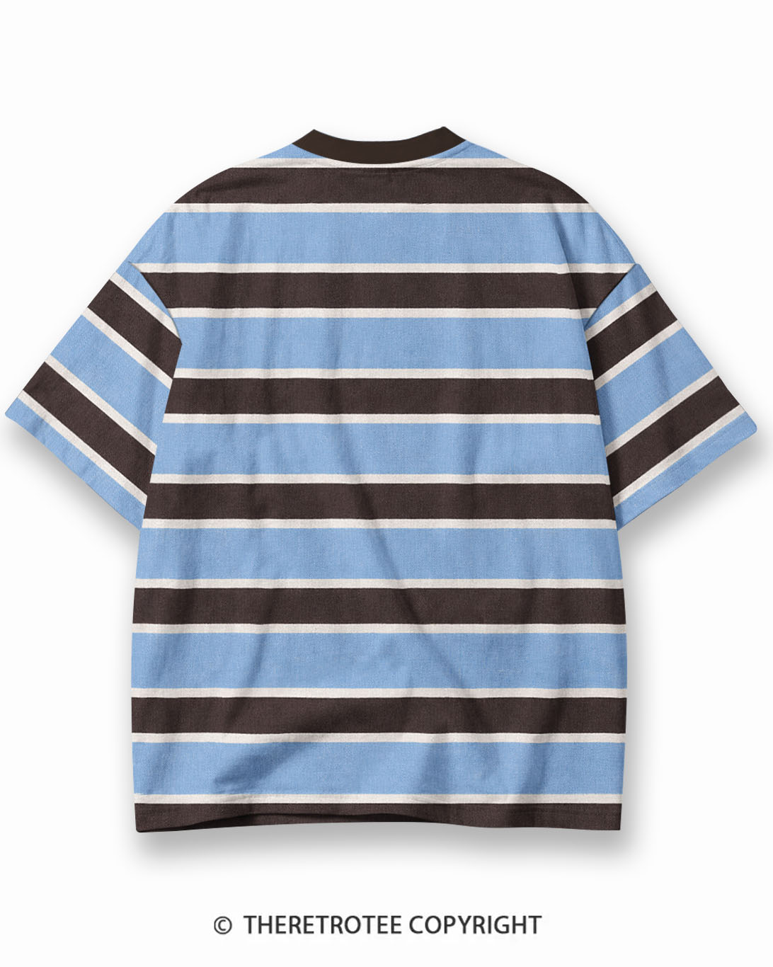 TheRetroTee XXX Eco Oversized Striped Ringer T-Shirt