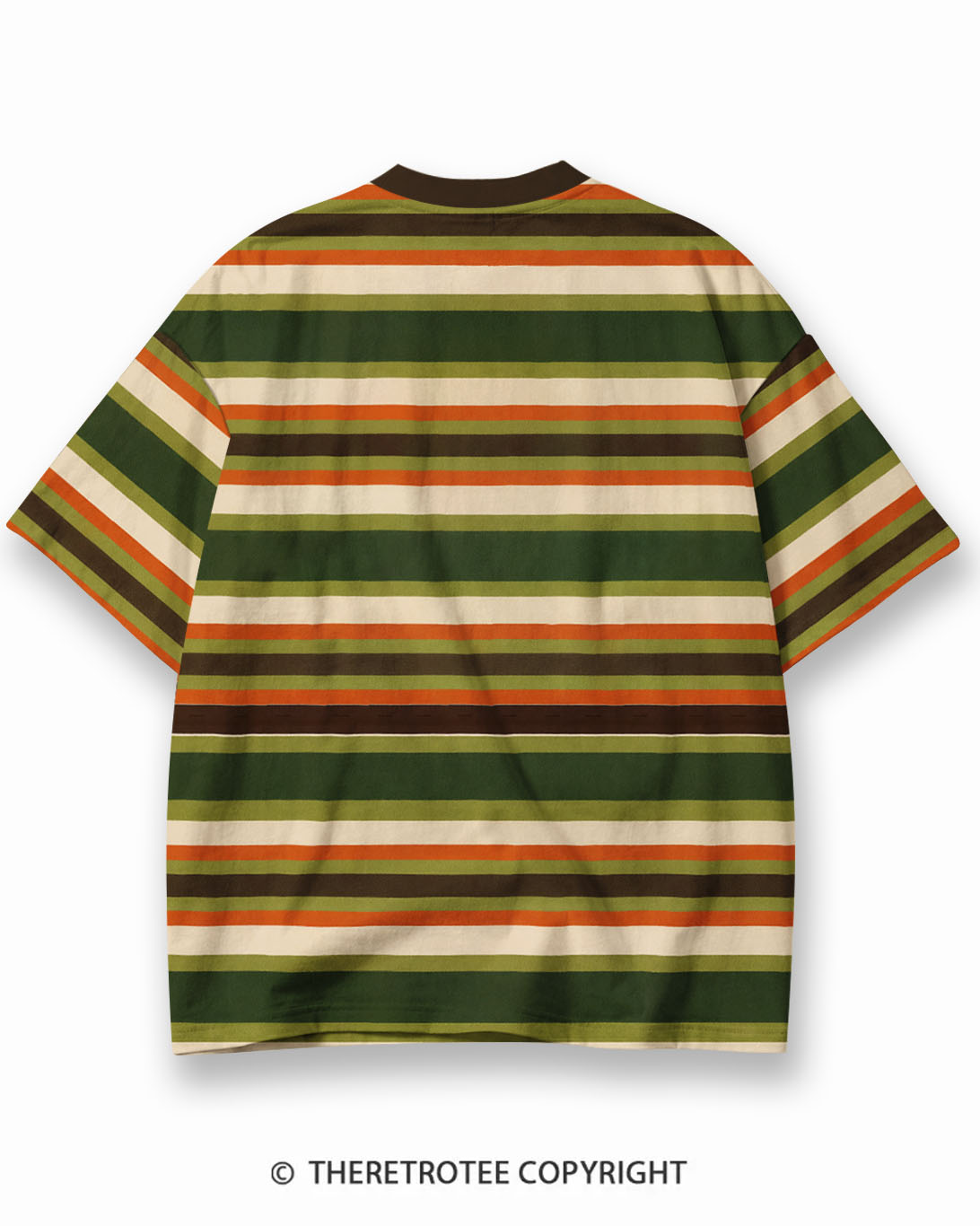 TheRetroTee XXX Eco Oversized Striped Ringer T-Shirt