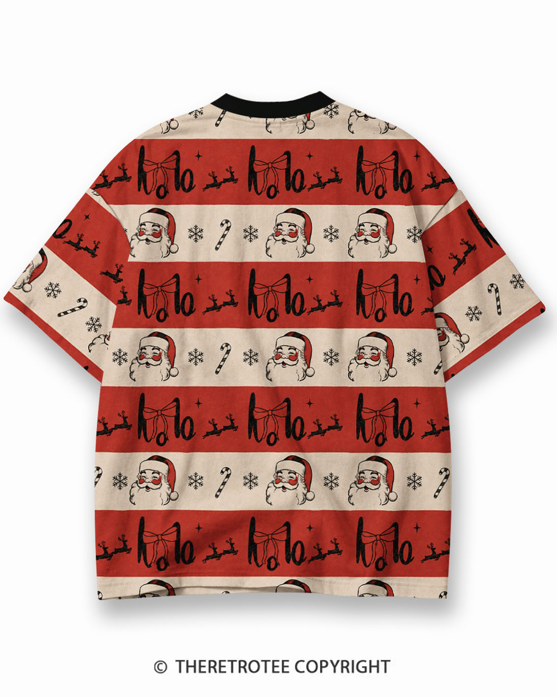 TheRetroTee XXX Eco Oversized Striped Ringer T-Shirt
