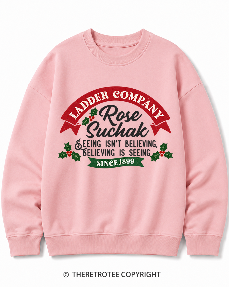 TheRetroTee Believing Is Seeing 1990s Christmas Cotton Sweatshirt
