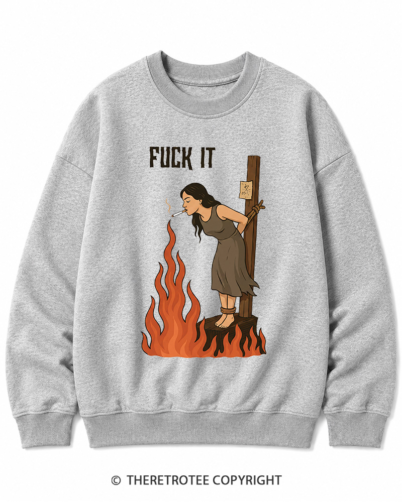TheRetroTee Fuck It 1970s Cotton Sweatshirt
