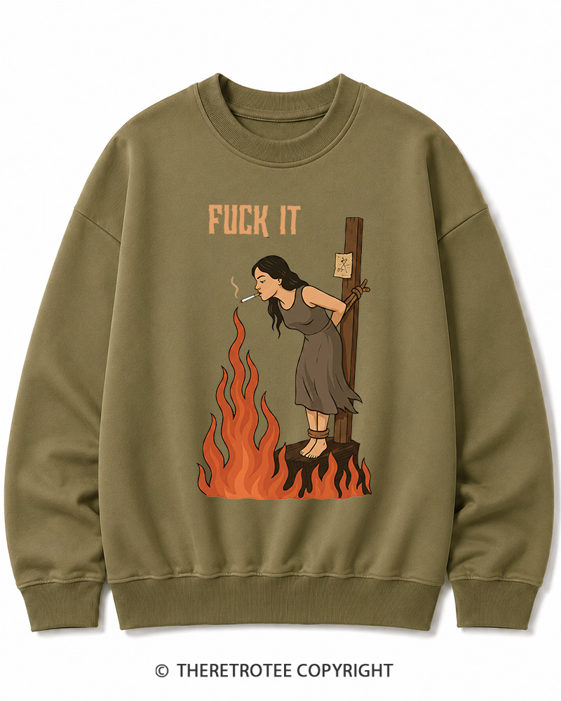 TheRetroTee Fuck It 1970s Cotton Sweatshirt