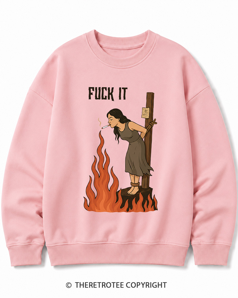 TheRetroTee Fuck It 1970s Cotton Sweatshirt