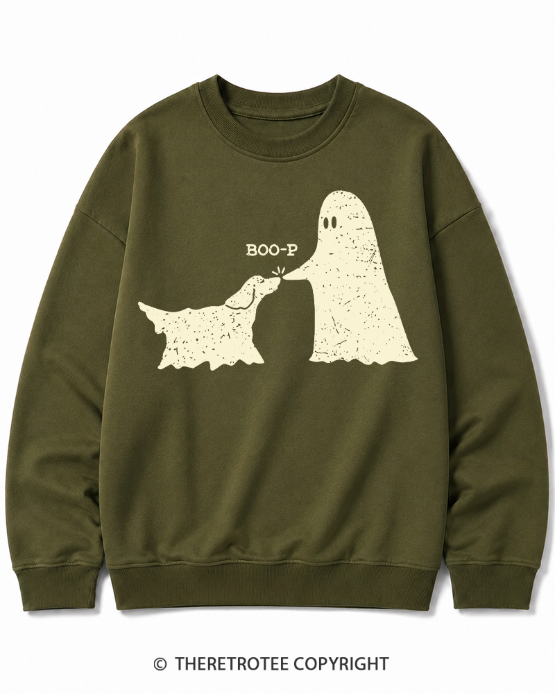 TheRetroTee Boonana 1980s Halloween Cotton Sweatshirt
