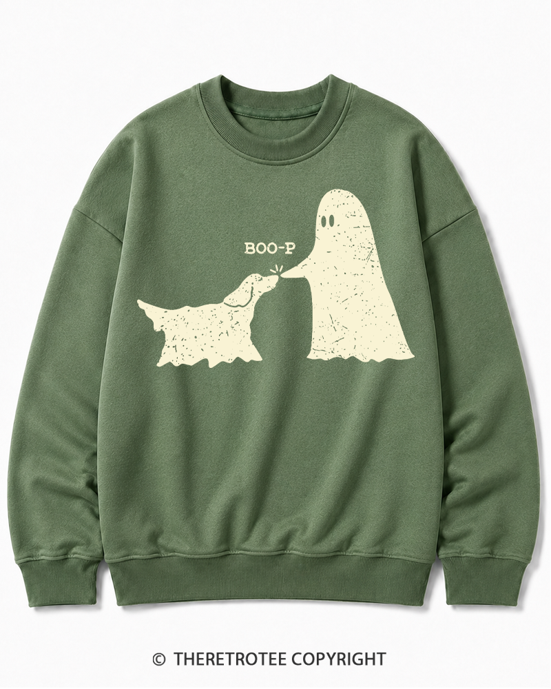 TheRetroTee Boonana 1980s Halloween Cotton Sweatshirt