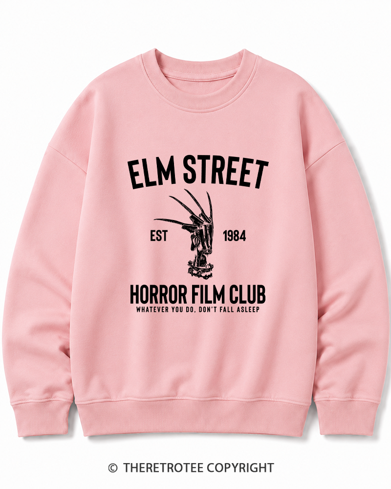 TheRetroTee Horror Film Club 1980s Halloween Cotton Sweatshirt