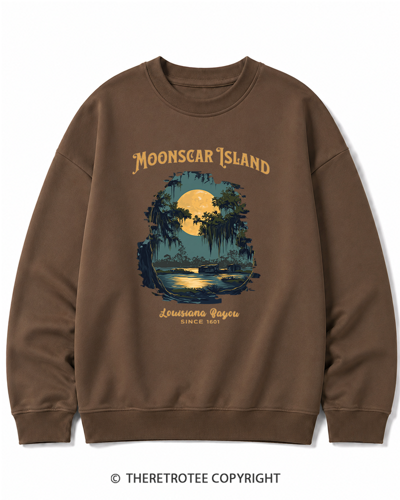 TheRetroTee Moonscar Island 1990s Halloween Cotton Sweatshirt