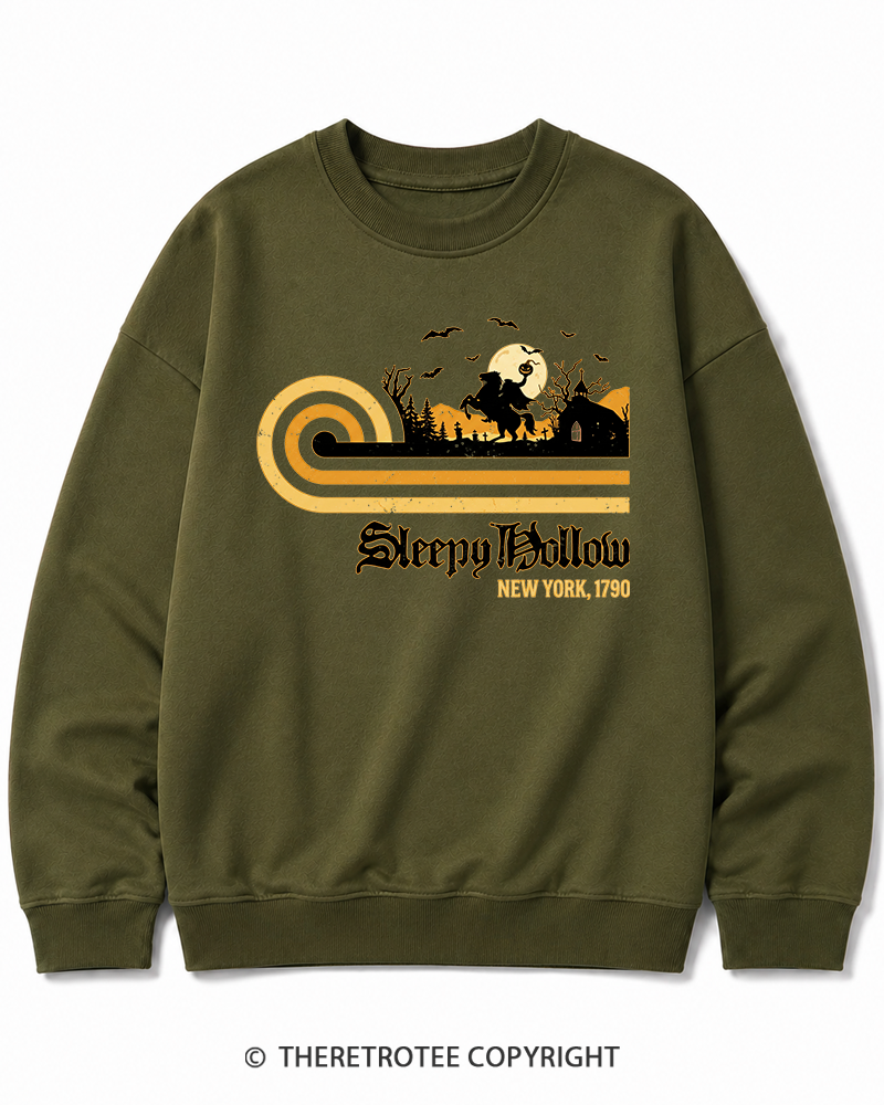 TheRetroTee Sleepy Hollow 1970s Halloween Cotton Sweatshirt