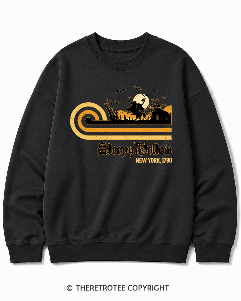 TheRetroTee Sleepy Hollow 1970s Halloween Cotton Sweatshirt