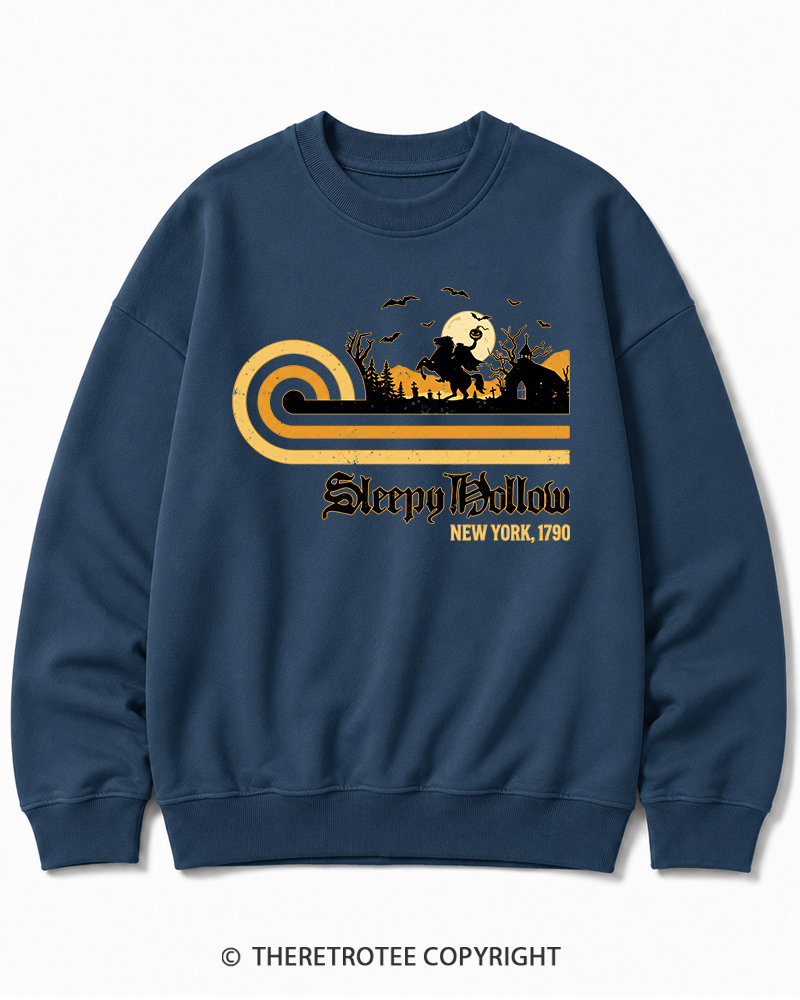 TheRetroTee Sleepy Hollow 1970s Halloween Cotton Sweatshirt