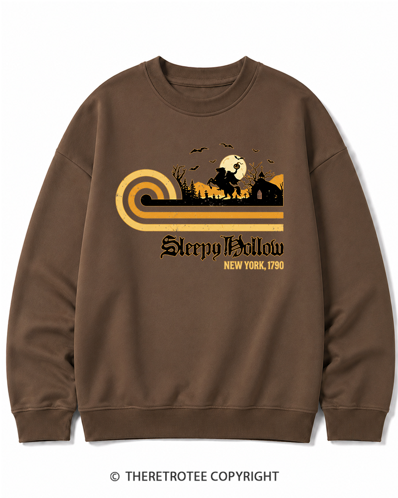 TheRetroTee Sleepy Hollow 1970s Halloween Cotton Sweatshirt