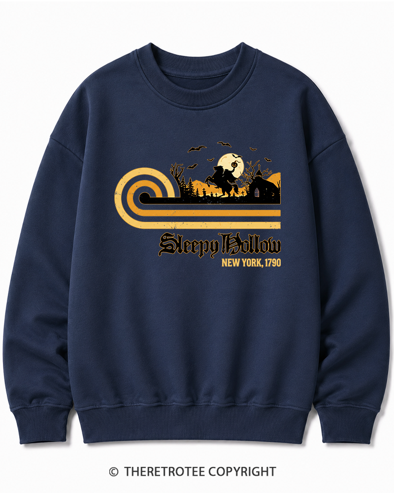 TheRetroTee Sleepy Hollow 1970s Halloween Cotton Sweatshirt