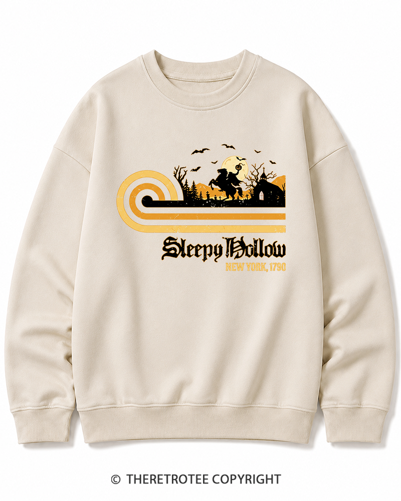 TheRetroTee Sleepy Hollow 1970s Halloween Cotton Sweatshirt