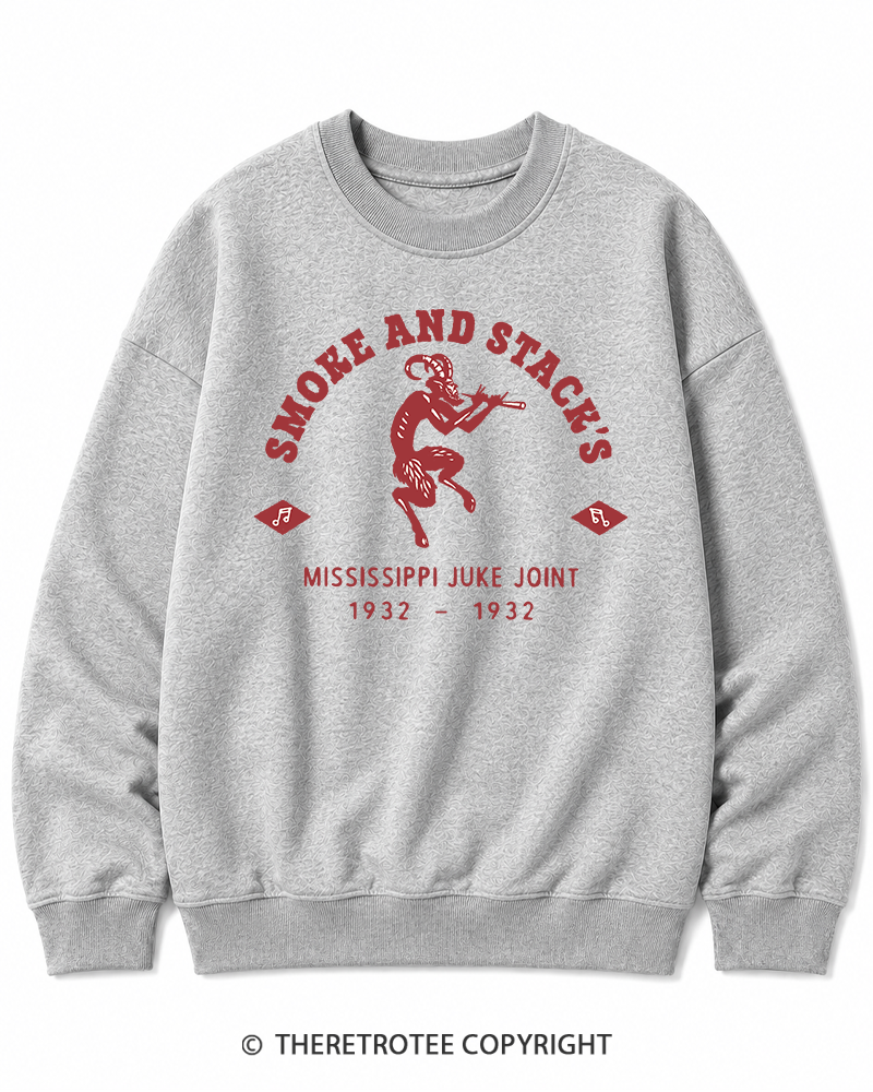 TheRetroTee Smoke & Stack's Juke Joint 1930s Halloween Halloween Cotton Sweatshirt