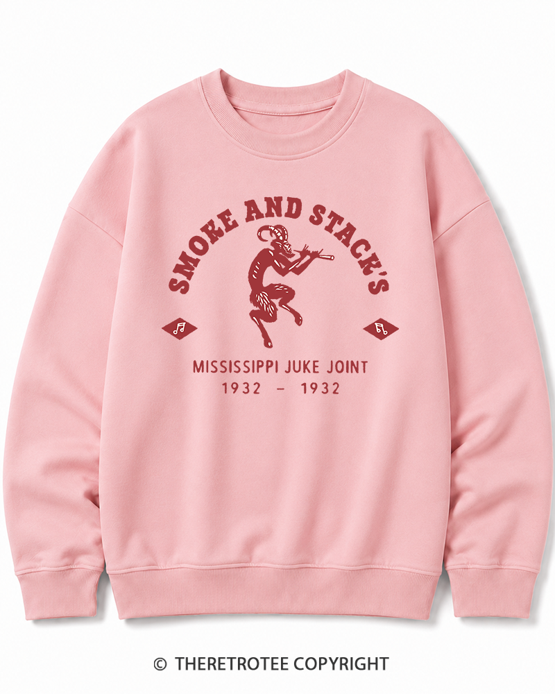 TheRetroTee Smoke & Stack's Juke Joint 1930s Halloween Halloween Cotton Sweatshirt