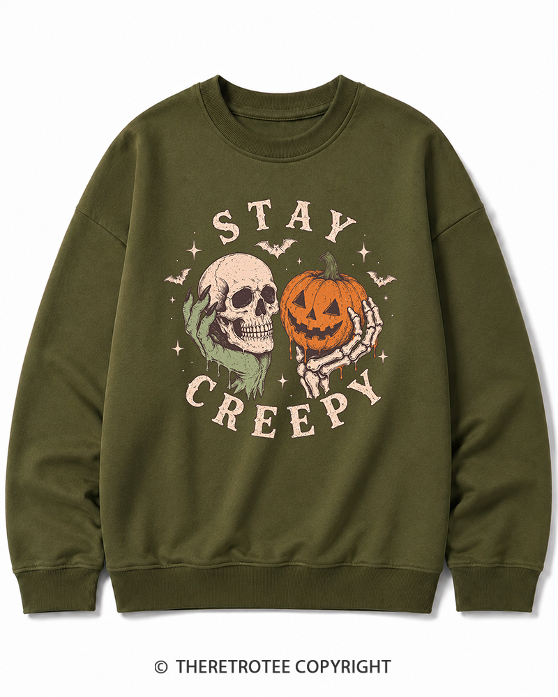 TheRetroTee Staying Alive 1990s Halloween Halloween Cotton Sweatshirt