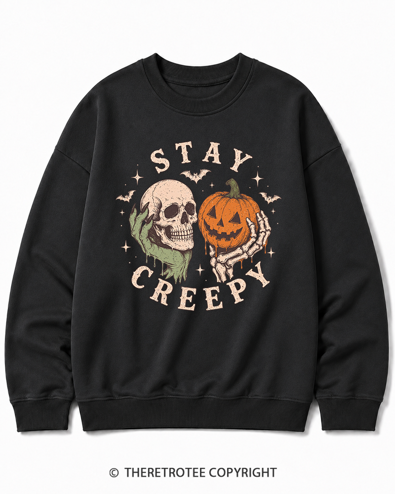 TheRetroTee Staying Alive 1990s Halloween Halloween Cotton Sweatshirt