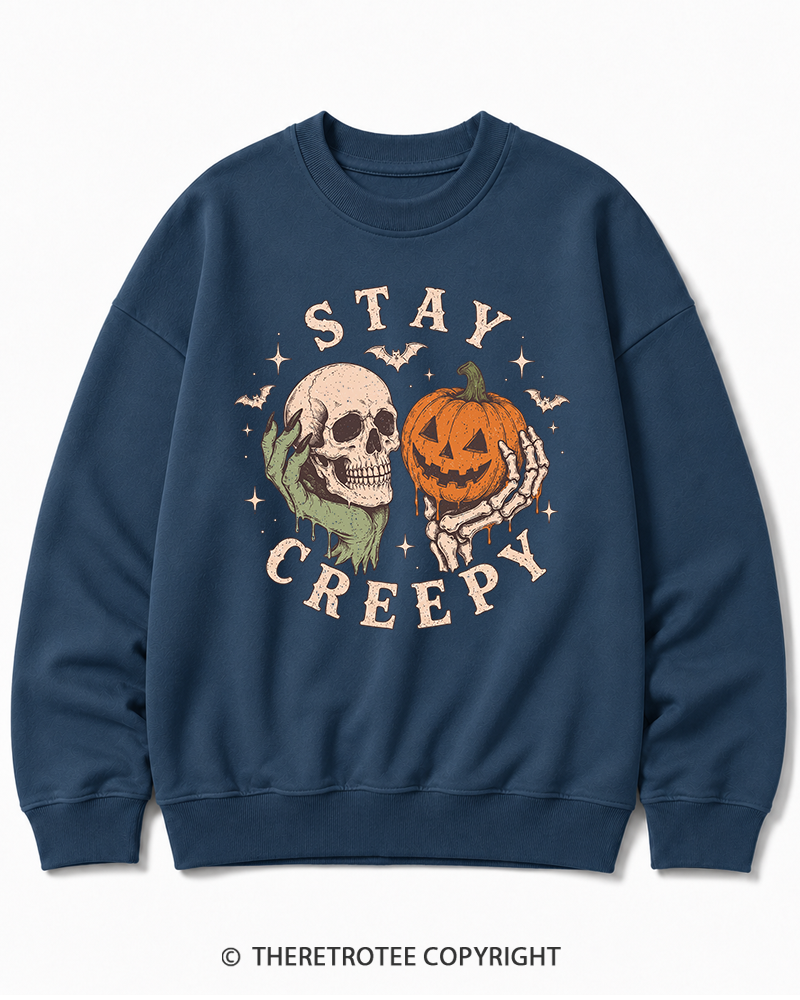 TheRetroTee Staying Alive 1990s Halloween Halloween Cotton Sweatshirt