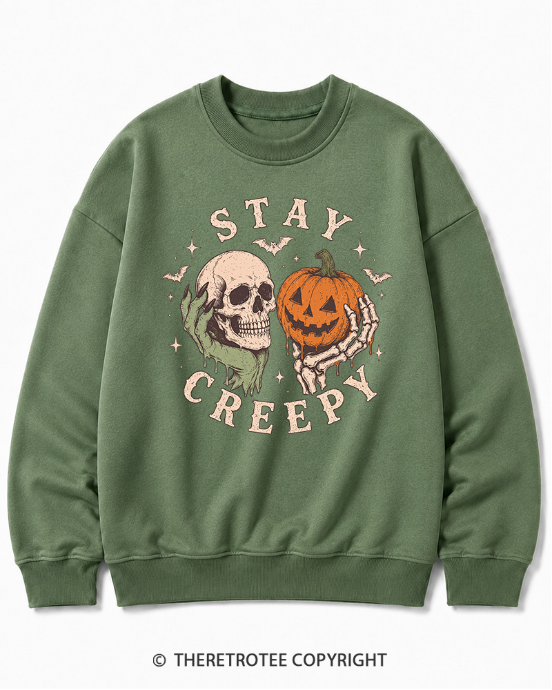 TheRetroTee Staying Alive 1990s Halloween Halloween Cotton Sweatshirt