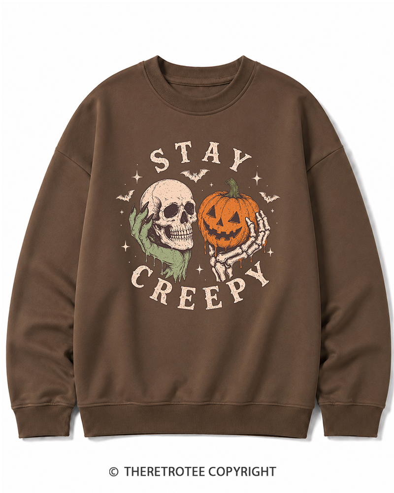 TheRetroTee Staying Alive 1990s Halloween Halloween Cotton Sweatshirt