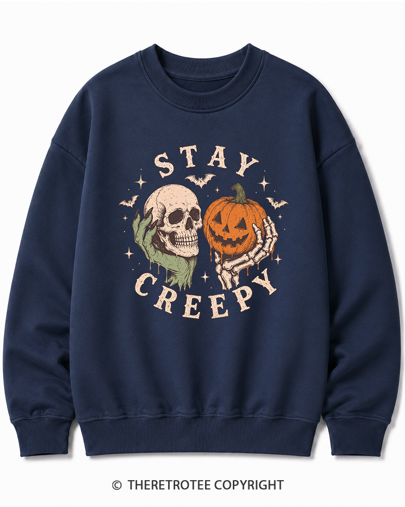 TheRetroTee Staying Alive 1990s Halloween Halloween Cotton Sweatshirt