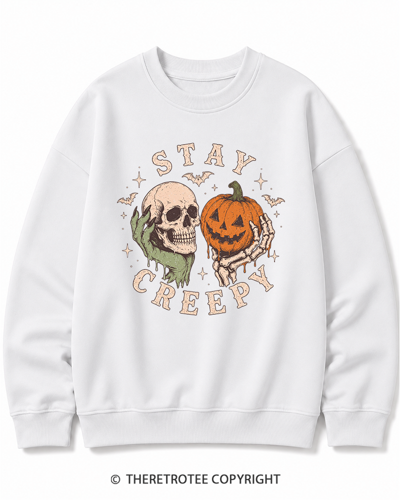 TheRetroTee Staying Alive 1990s Halloween Halloween Cotton Sweatshirt