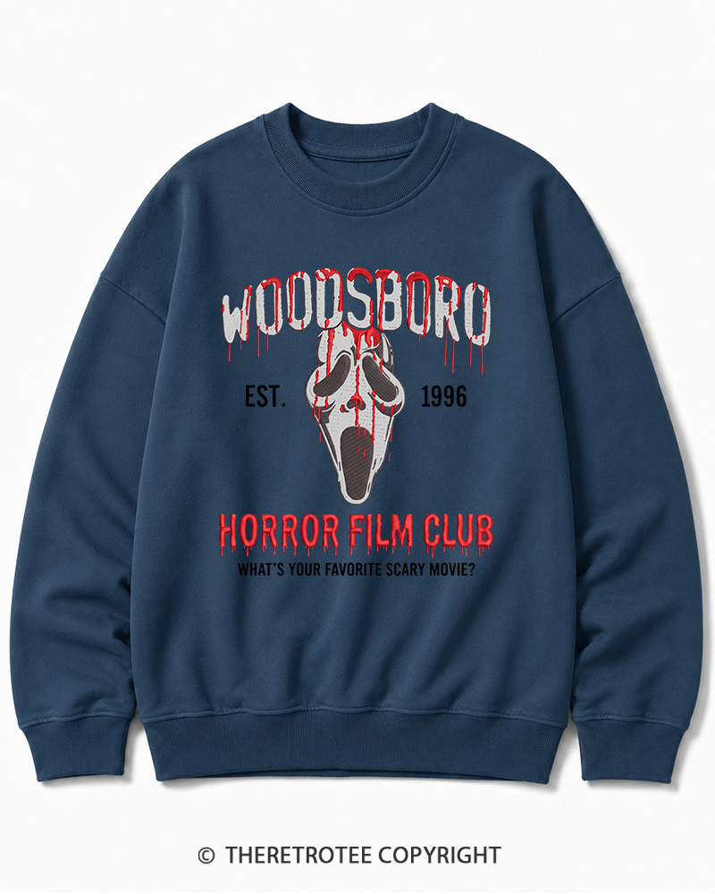 TheRetroTee What's Your Favorite Scary Movie 1990s Halloween Cotton Sweatshirt