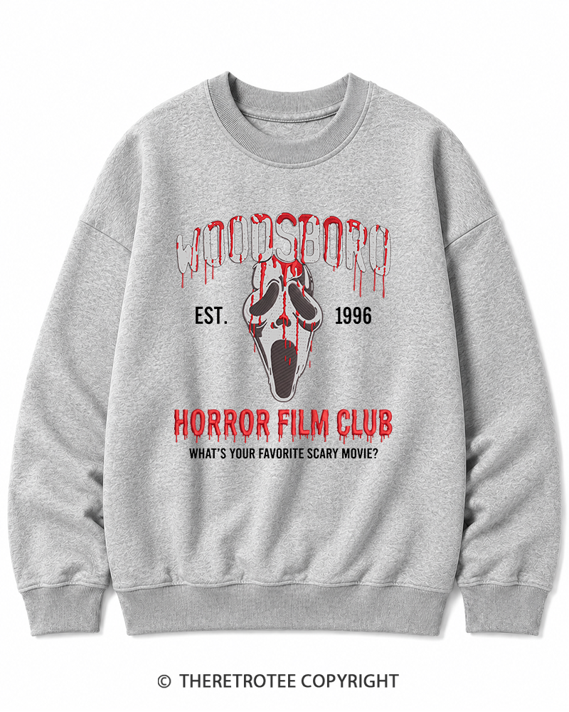 TheRetroTee What's Your Favorite Scary Movie 1990s Halloween Cotton Sweatshirt