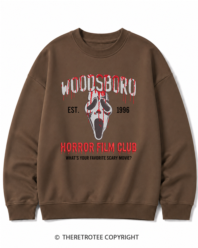 TheRetroTee What's Your Favorite Scary Movie 1990s Halloween Cotton Sweatshirt