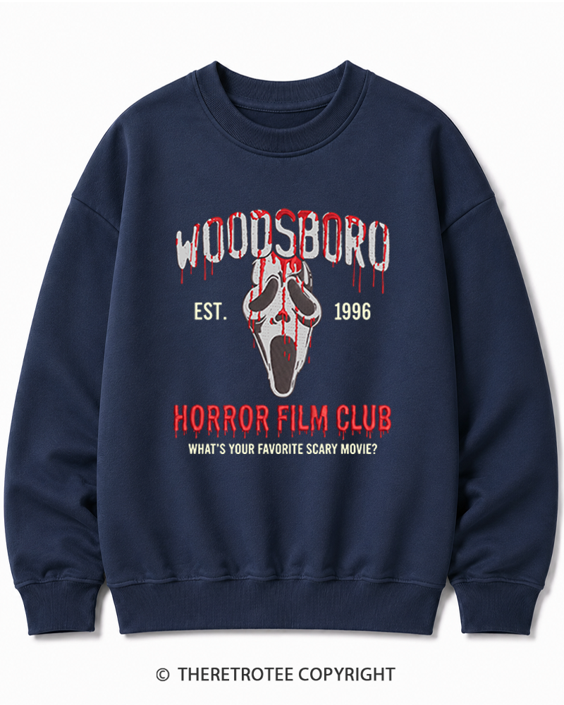 TheRetroTee What's Your Favorite Scary Movie 1990s Halloween Cotton Sweatshirt