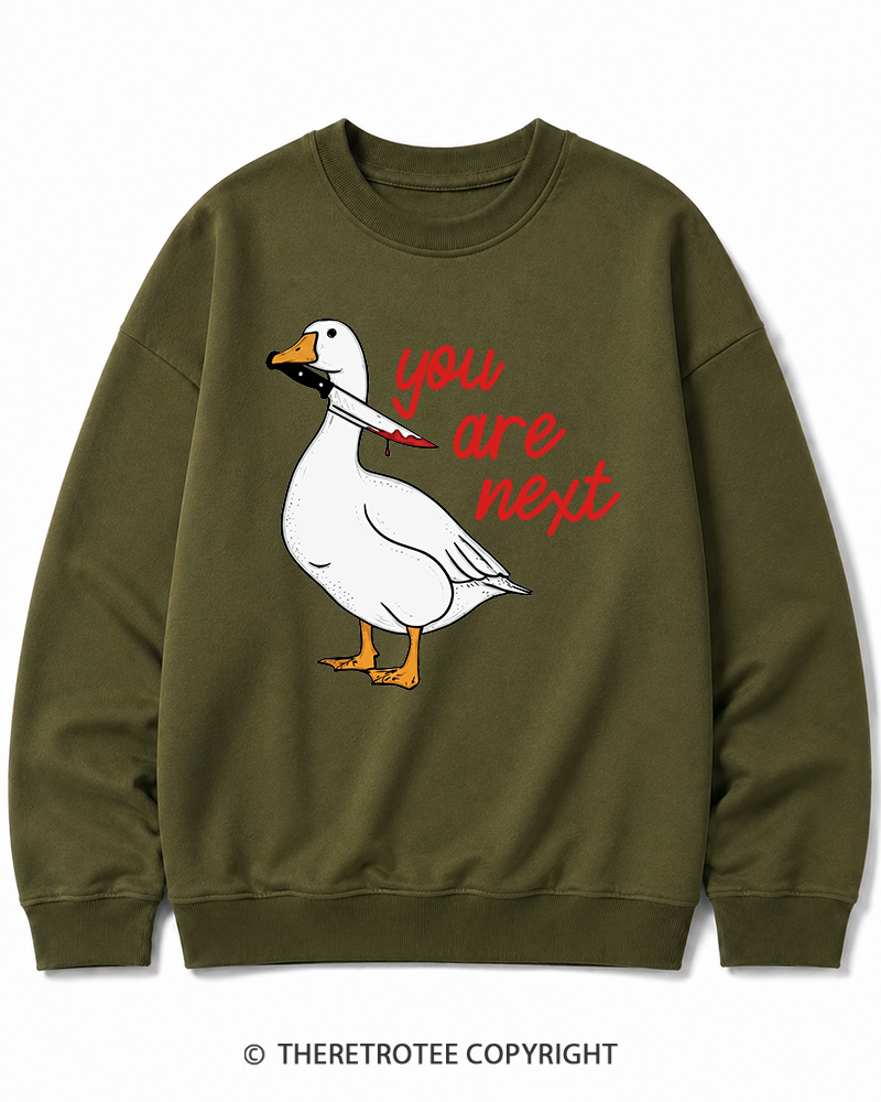 TheRetroTee You Are Next 2000s Halloween Cotton Sweatshirt