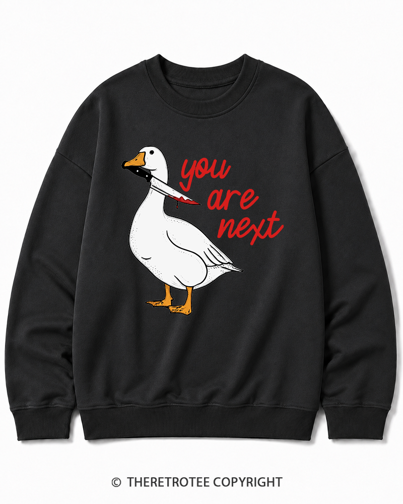 TheRetroTee You Are Next 2000s Halloween Cotton Sweatshirt