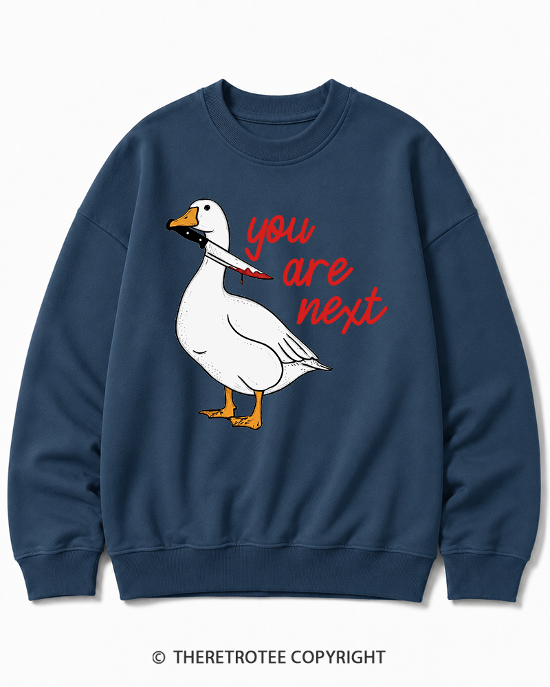 TheRetroTee You Are Next 2000s Halloween Cotton Sweatshirt