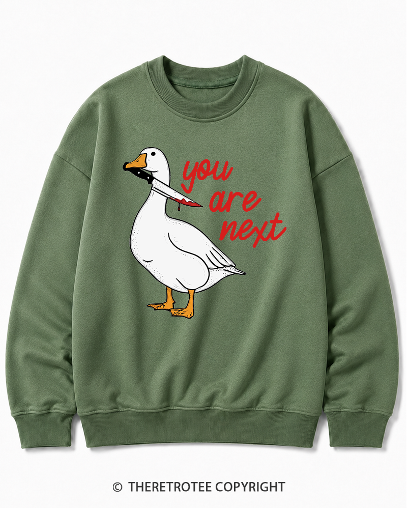 TheRetroTee You Are Next 2000s Halloween Cotton Sweatshirt