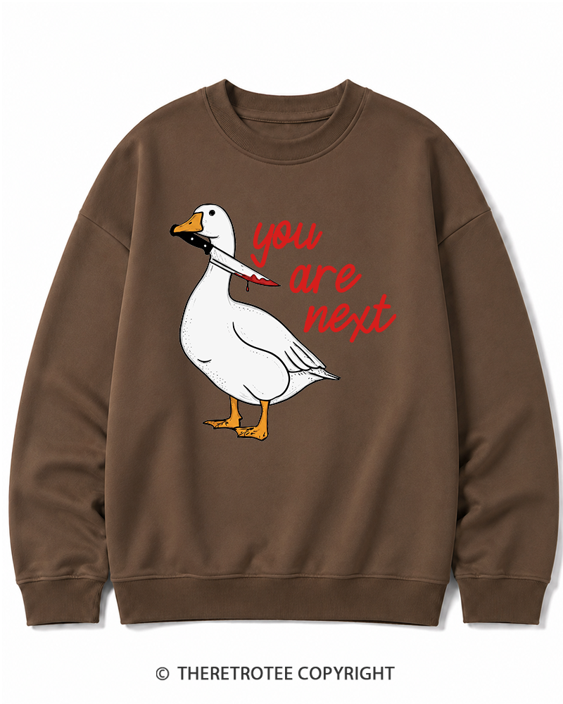 TheRetroTee You Are Next 2000s Halloween Cotton Sweatshirt