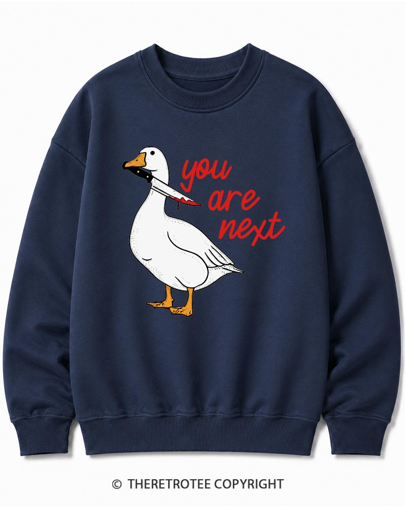 TheRetroTee You Are Next 2000s Halloween Cotton Sweatshirt