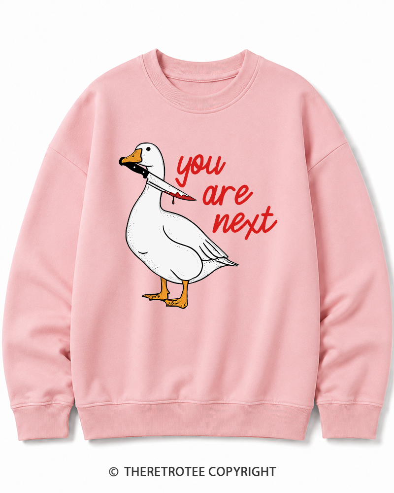 TheRetroTee You Are Next 2000s Halloween Cotton Sweatshirt