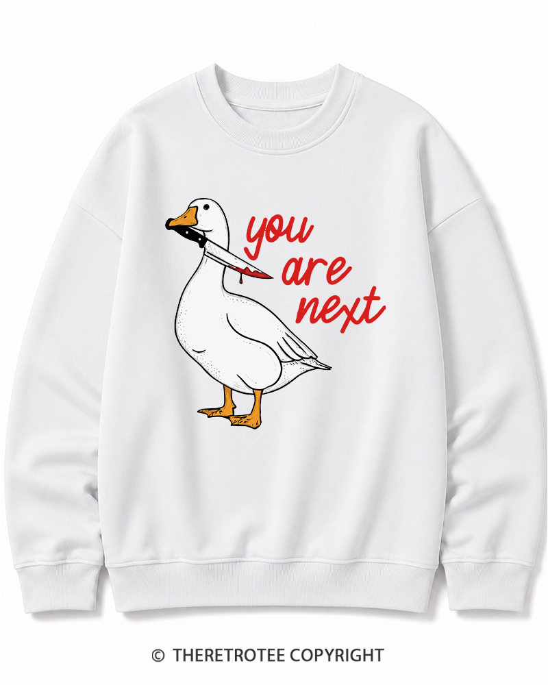 TheRetroTee You Are Next 2000s Halloween Cotton Sweatshirt