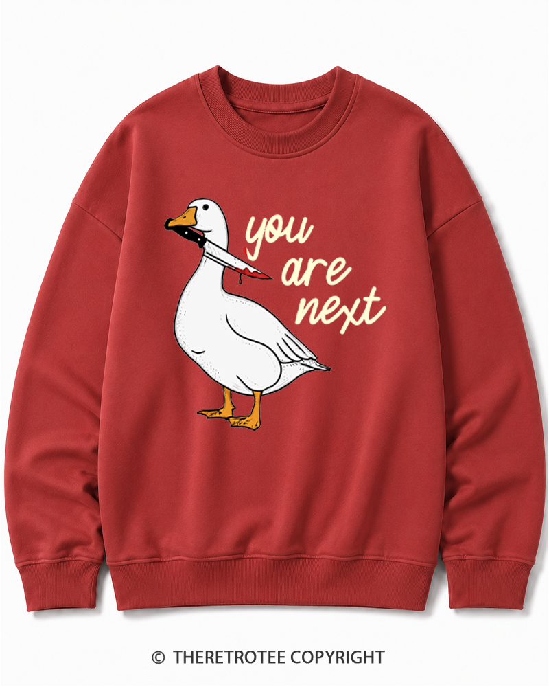 TheRetroTee You Are Next 2000s Halloween Cotton Sweatshirt